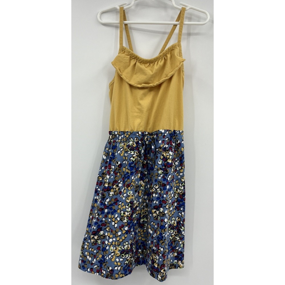 Hanna Andersson Cross Strap Ruffle Sun Dress Size 130 US 8